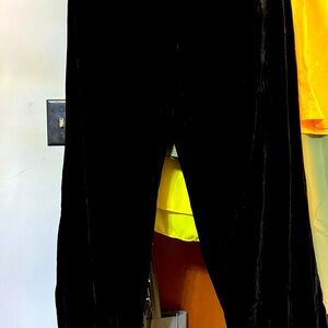 Very soft black velvet pants